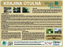 Krajina útulná – informační panel