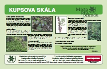 Kupsova skála – informační panel